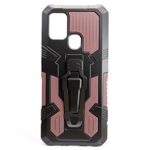 CAPA SILICONE TPU KICKSTAND HEAVY DUTY HIBRID SAMSUNG GALAXY A21S CASTANHO SUPOR