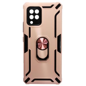 CAPA SILICONE TPU KICKSTAND HEAVY DUTY HIBRID SAMSUNG GALAXY A42 ROSA ANEL DE DE