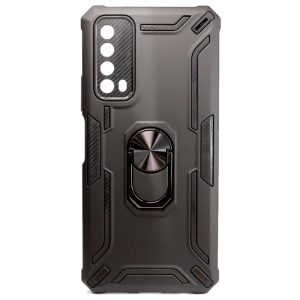 CAPA SILICONE TPU KICKSTAND HEAVY DUTY HIBRID HUAWEI P SMART 2021 / Y7A PRETO AN