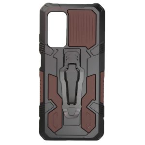 CAPA SILICONE TPU KICKSTAND HEAVY DUTY HIBRID XIAOMI REDMI 10T 5G CASTANHO