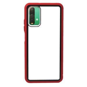CAPA SILICONE DURA XIAOMI POCO M3 VERMELHO BUMPER