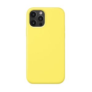 CAPA SILICONE GEL APPLE IPHONE 12 / 12 PRO 6.1" AMARELO ROBUSTA