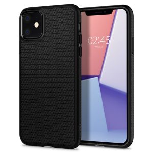 CAPA SILICONE GEL SPIGEN LIQUID AIR APPLE IPHONE 11 PRO PRETO