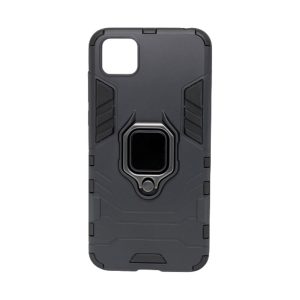 CAPA SILICONE ANTI-CHOQUE ARMOR CARBON SAMSUNG GALAXY A02S / A025 PRETO RING ARM