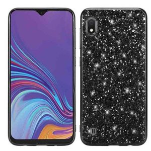 CAPA SILICONE COM DESENHO BLING GLITTER SAMSUNG GALAXY A10 PRETO
