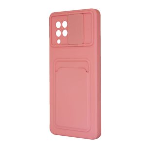 CAPA SILICONE GEL SAMSUNG GALAXY A42 5G / A426 ROSA PROTETOR DE CAMERA