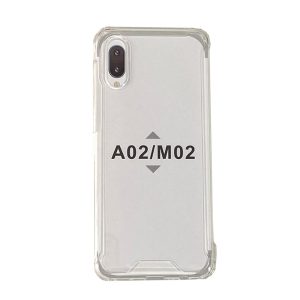 CAPA SILICONE DURA ANTI-CHOQUE SAMSUNG GALAXY A02/M02 TRANSPARENTE