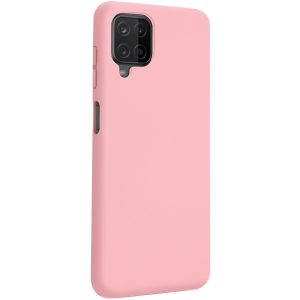 CAPA SILICONE GEL SAMSUNG GALAXY A12 ROSA COM PROTETOR DE CAMERA