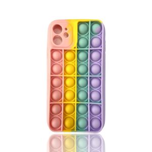 CAPA DE SILICONE POP IT APPLE IPHONE 11 COLORIDO DESIGN 1
