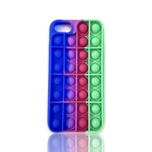 CAPA DE SILICONE POP IT APPLE IPHONE 7/8 COLORIDO DESIGN 2