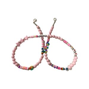 CORDÃO DE TELEMÓVEL OEM 60CM ROSA CLARA LOVE