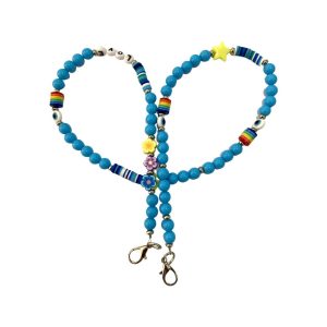 CORDÃO DE TELEMÓVEL OEM 60CM AZUL LOVE