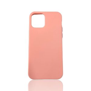 CAPA SILICONE GEL APPLE IPHONE 12/12 PRO ROSA CLARA