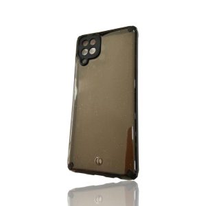 CAPA SILICONE DURA COM DESENHO BRILHANTE SAMSUNG GALAXY A12 PRETO COM PROTETOR D