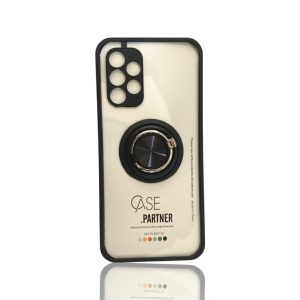 CAPA SILICONE ANTI-CHOQUE ANEL DE DEDO SAMSUNG GALAXY A32 4G PRETO BUMPER