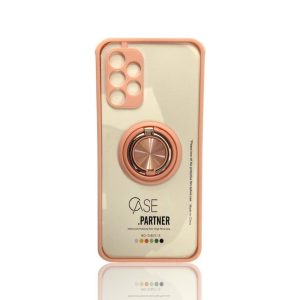 CAPA SILICONE ANTI-CHOQUE ANEL DE DEDO SAMSUNG GALAXY A32 4G ROSA BUMPER