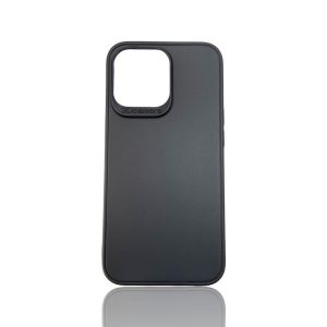 CAPA SILICONE GEL APPLE IPHONE 13/13 PRO 6.1" PRETO PROTETOR DE CAMERA 3D