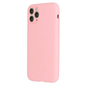 CAPA SILICONE GEL APPLE IPHONE 13 PRO MAX ROSA CLARA ULTRA THIN