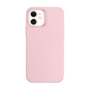 CAPA SILICONE GEL APPLE IPHONE 12 MINI ROSA CLARA