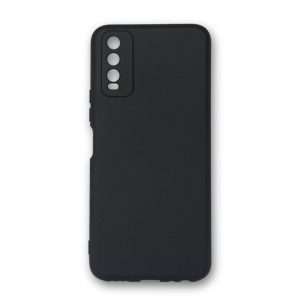 CAPA SILICONE GEL VIVO Y11S/Y20S PRETO COM PROTETOR DE CÂMERA ROBUSTA