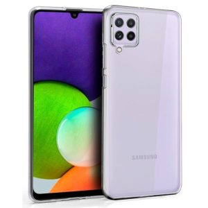 CAPA SILICONE DURA 360º SAMSUNG GALAXY A22 4G TRANSPARENTE