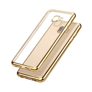 CAPA SILICONE DURA 360º SAMSUNG GALAXY A5 / A8 2018 DOURADO