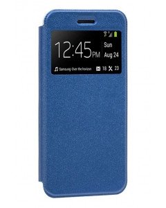 CAPA FLIP COVER COM JANELA CANDY SAMSUNG GALAXY A8 PLUS 2018 AZUL