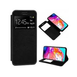CAPA FLIP COVER COM JANELA CANDY SAMSUNG GALAXY A6 2018 PRETO