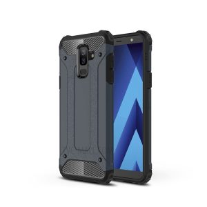 CAPA SILICONE ANTI-CHOQUE ARMOR CARBON SAMSUNG GALAXY A6 PLUS 2018 PRETO