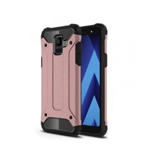 CAPA SILICONE ANTI-CHOQUE ARMOR CARBON SAMSUNG GALAXY A6 PLUS 2018 ROSA