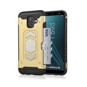 CAPA SILICONE TPU VENNUS MAGNETIC ARMOR SAMSUNG GALAXY A6 PLUS 2018 DOURADO
