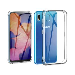 CAPA SILICONE DURA ANTI-CHOQUE SAMSUNG GALAXY A10 TRANSPARENTE