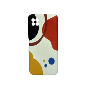 CAPA SILICONE TPU SAMSUNG GALAXY A22 5G LARANJA ESTAMPA ABSTRACTA
