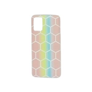 CAPA SILICONE SAMSUNG GALAXY A02S ROSA CLARA HEXAGONAL 1