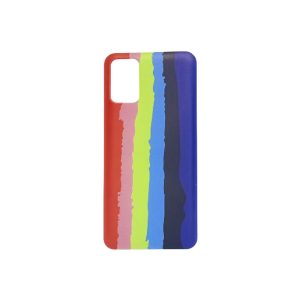 CAPA SILICONE SAMSUNG GALAXY A02S AQUARELA RAINBOW VERTICAL