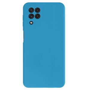 CAPA SILICONE SAMSUNG GALAXY A22 4G AZUL PROTETOR DE CAMERA ROBUSTA