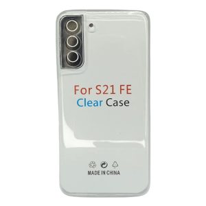 CAPA SILICONE SAMSUNG GALAXY S21 FE TRANSPARENTE PROTETOR DE CAMERA