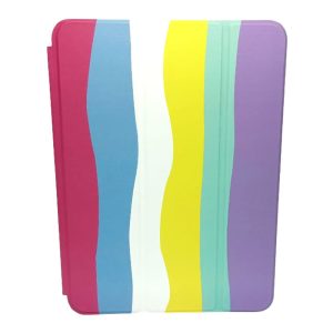 CAPA TABLET FLIP COVER COM DESENHO APPLE IPAD AIR 4 AQUARELA RAINBOW VERTICAL DE