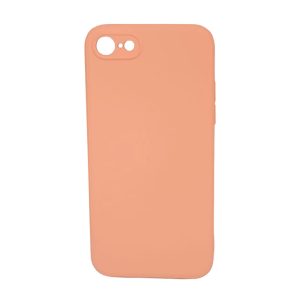 CAPA SILICONE GEL APPLE IPHONE 7/ 8/ SE 2020 ROSA COM PROTETOR DE CÂMERA