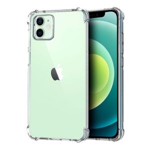 CAPA SILICONE ANTI-CHOQUE APPLE IPHONE 12/12 PRO TRANSPARENTE