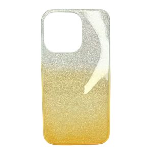 CAPA SILICONE GEL BRILHANTE APPLE IPHONE 13 PRO DOURADO
