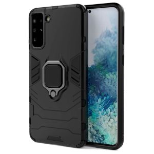 CAPA SILICONE ANTI-CHOQUE ARMOR CARBON SAMSUNG GALAXY S21 5G PRETO RING ARMOR