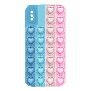 CAPA DE SILICONE POP IT APPLE IPHONE X/XS COLORIDO DESIGN 1