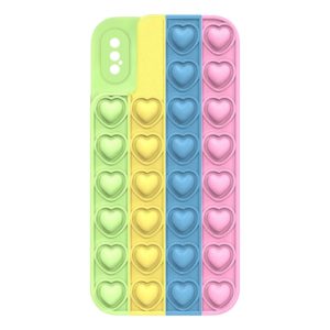 CAPA DE SILICONE POP IT APPLE IPHONE X/XS COLORIDO DESIGN 2