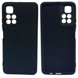 CAPA SILICONE XIAOMI REDMI NOTE 11 PRETO COM PROTETOR DE CAMERA