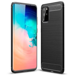 CAPA SILICONE GEL CARBON SAMSUNG GALAXY S20 PLUS/S11 PRETO