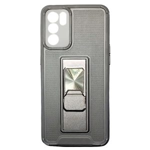 CAPA SILICONE DURA ANTI-CHOQUE OPPO RENO6 5G PRETO PROTETOR DE CAMERA E KICKSTAN