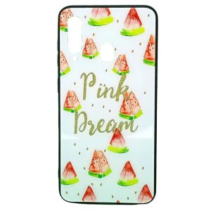 CAPA SILICONE GEL COM DESENHO SAMSUNG GALAXY A60 BRANCO MELANCIA