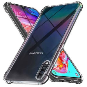 CAPA SILICONE DURA ANTI-CHOQUE SAMSUNG GALAXY A70 / A70S TRANSPARENTE