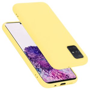 CAPA SILICONE GEL SAMSUNG GALAXY A71 AMARELO ROBUSTA